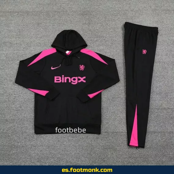 Sudadera con capucha Chelsea FC 2024-2025 negra - Edición especial - Camisetas de fútbol oficiales