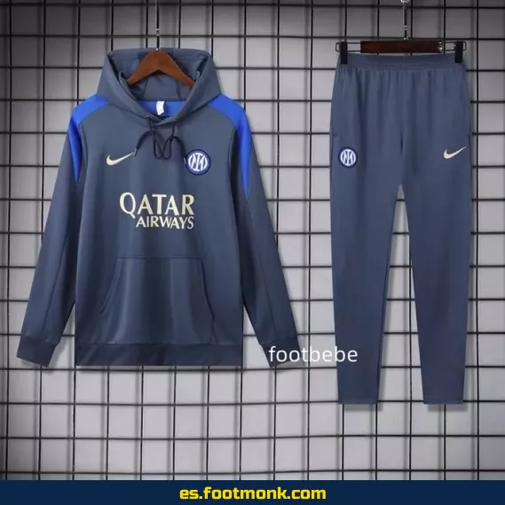 Chaqueta con Capucha Inter Milan 2024-2025 Azul – Camisetas de Fútbol Oficiales, Edición Especial