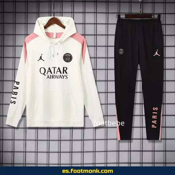 Sudadera con Capucha PSG Jordan 2024-2025 Blanca - Edición Especial - Camisetas de Fútbol Oficiales