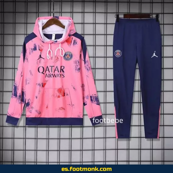 Sudadera con capucha PSG Jordan 2024-2025 rosa – Edición Especial – Camisetas de fútbol oficiales