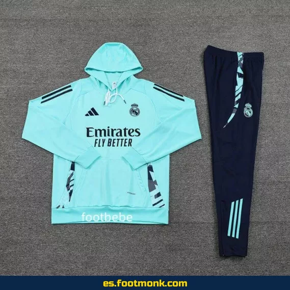 **Sudadera con Capucha Real Madrid 2024-2025 Azul – Camiseta Oficial de Fútbol**