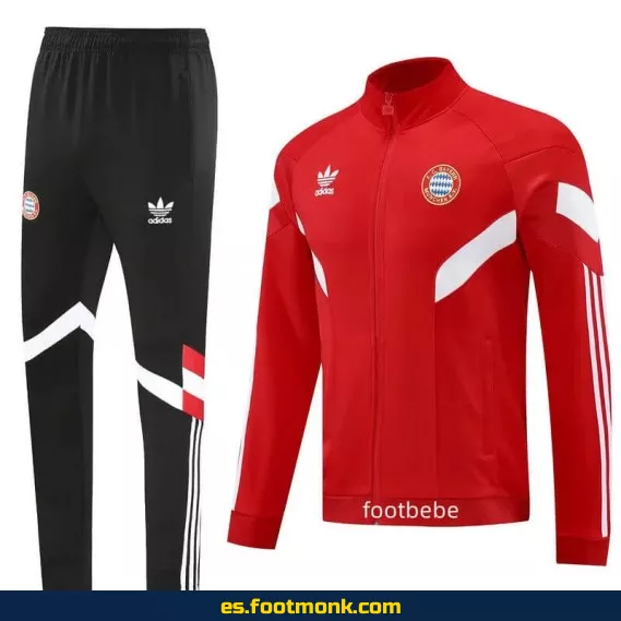 Camiseta Oficial Bayern Munich 2024-2025 Roja y Negra – Edición Conjunta
