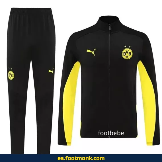 Chaquetón Dortmund 2024-2025 Negro – Camisetas de Fútbol Oficiales