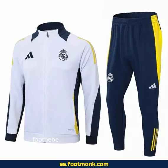 Chaquetón Real Madrid 2024-2025 Blanco - Camisetas Oficiales de Fútbol - Nueva Temporada
