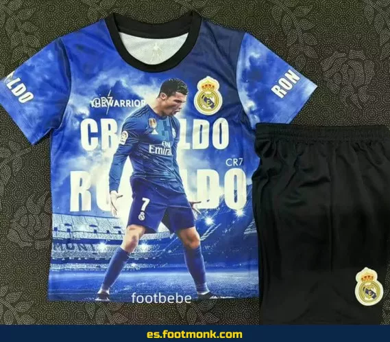 Camiseta Real Madrid 2025 Niños Ronaldo 7 Azul – Edición Oficial