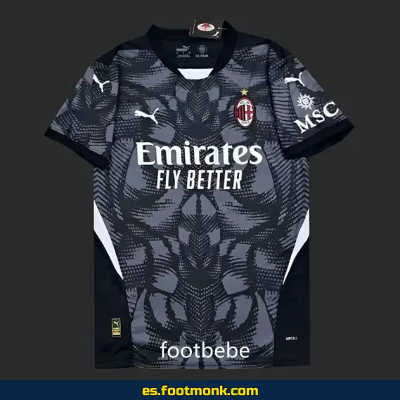 Camiseta AC Milan 2024-2025 Portero Negro – Edición Oficial – Envío Rápido
