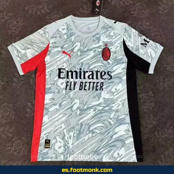 Camiseta Oficial AC Milan Exterior 2025-2026 - Nueva Temporada