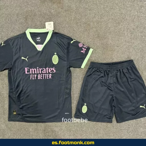 Camiseta AC Milan Tercera Equipación Niños 2024-2025 – Oficial
