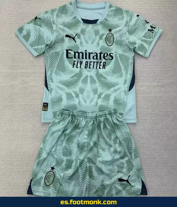 Camiseta AC Milan Infantil 2024-2025 Verde – Edición Oficial