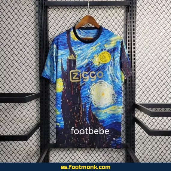 Camiseta Ajax 2023-2024 Edición Especial Van Gogh - Pintura al Óleo - Réplica Oficial