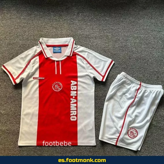 Camiseta Ajax Niños Vintage 1998-1999 Edición Especial - Réplica Oficial Domicilio