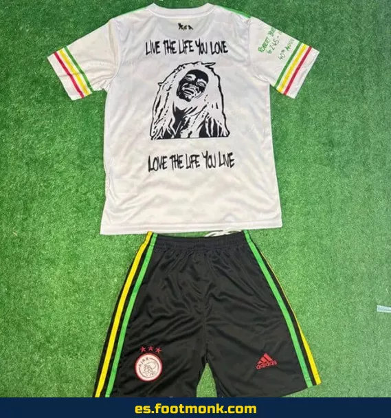 Camiseta Ajax Niños Vintage 2021-2022 Blanca – Edición Retro, Fútbol Oficial