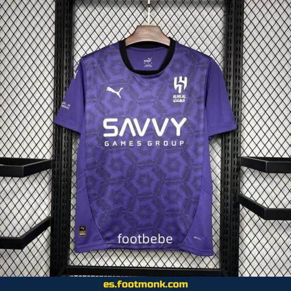 Camiseta Al-Hilal Saudi 2024-2025 Tercera Violeta – Edición Especial – Envío a Domicilio