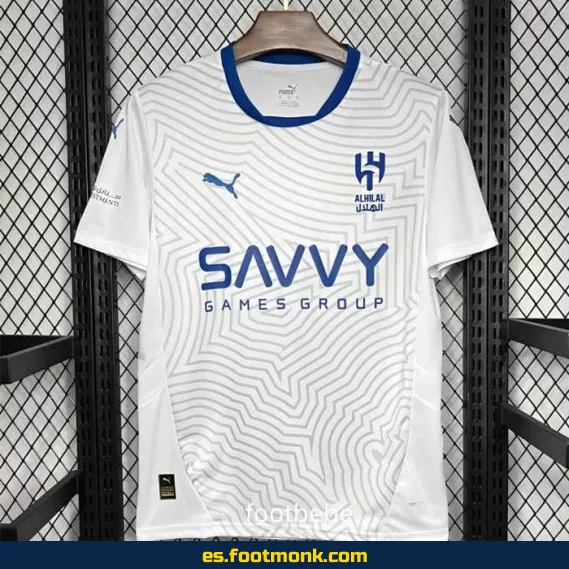 Camiseta Oficial Al-Hilal Saudi 2024-2025 Visitante Blanca - Edición Nueva Temporada