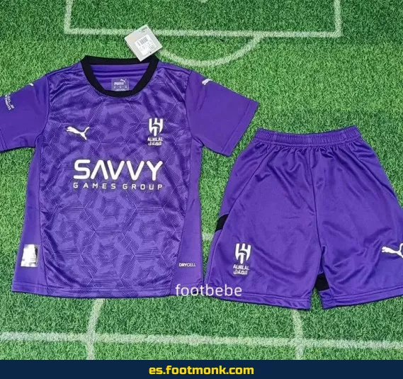 Camiseta Al-Hilal Saudi Niños 2024-2025 Tercera Violeta – Edición Especial