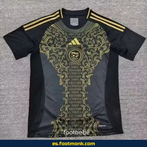 Camiseta de Fútbol Argelia 2024-2025 Negra - Edición Oficial