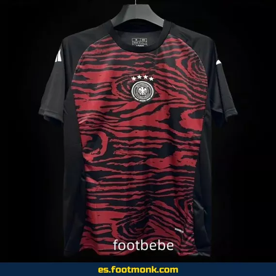 Camiseta Alemania 2024 Pre Partido Negra y Roja - Edición Oficial