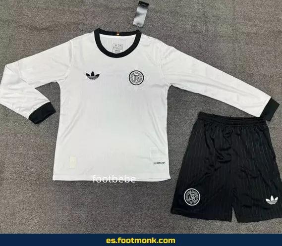 Camiseta Alemania Infantil 2024 - 125 Aniversario - Blanca Manga Larga - Edición Especial