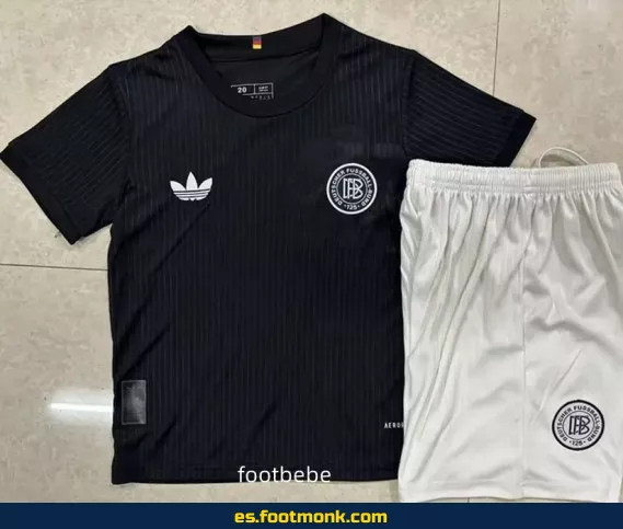 Camiseta Alemania Niño 2024 - 125 Aniversario Negra - Edición Especial