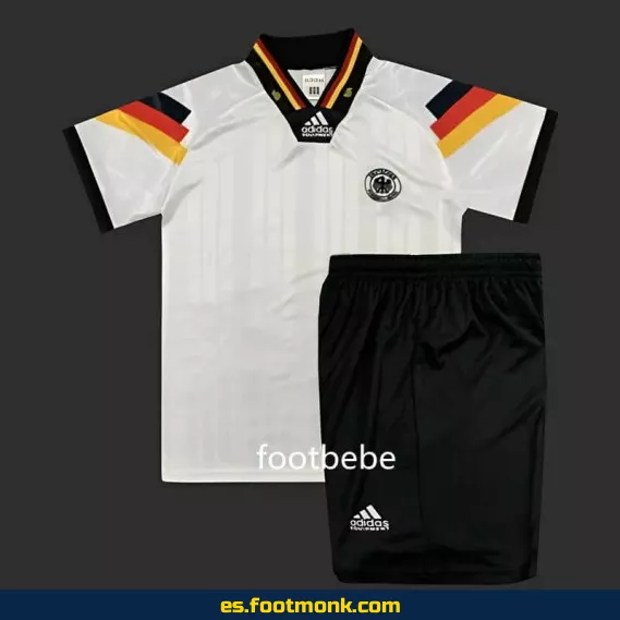 Camiseta Alemania Infantil Vintage 1992 Local - Edición Retro