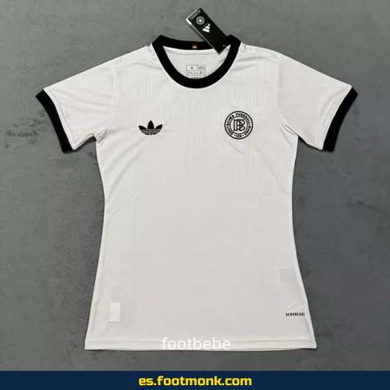 Camiseta Alemania Mujer 2024 125 Aniversario Blanca – Edición Especial