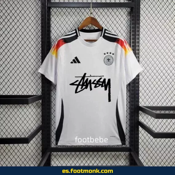 Camiseta Alemania Stussy 2024 Local Blanca – Edición Especial