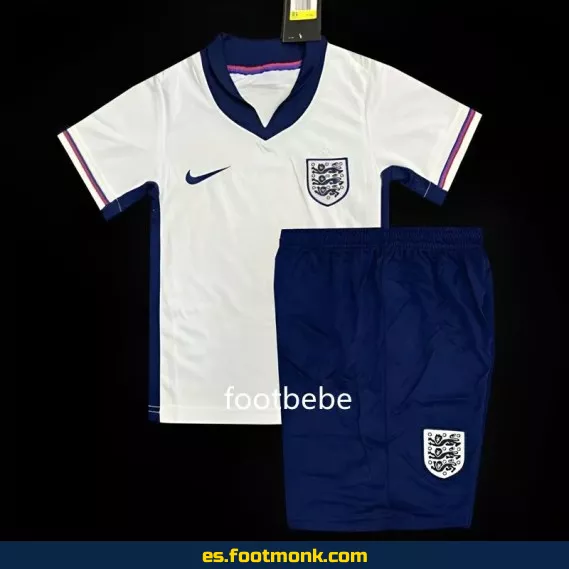 Camiseta Inglaterra Niños Euro 2024 Local Blanca – Oficial
