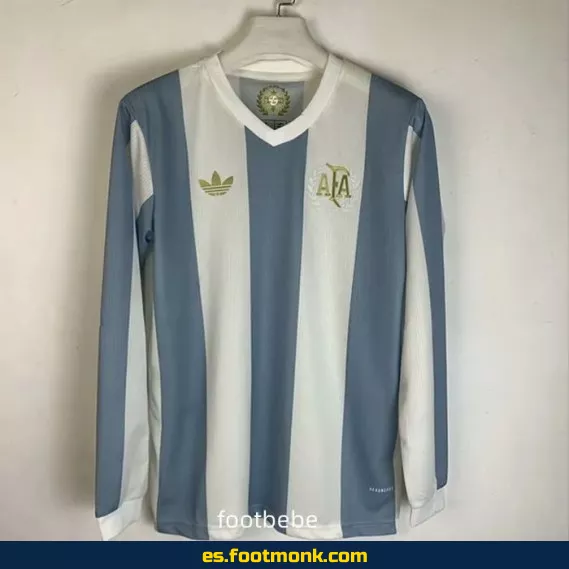 Camiseta Argentina 50 Aniversario 2024-2025 Manga Larga - Edición Especial