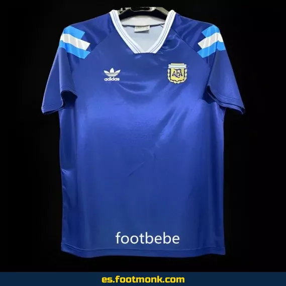 Camiseta Argentina Vintage 1991-1993 Azul Exterior – Edición Retro Oficial