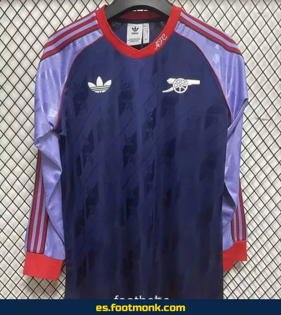 Camiseta Oficial Arsenal 2024-2025 Violeta Manga Larga – Edición Nueva Temporada