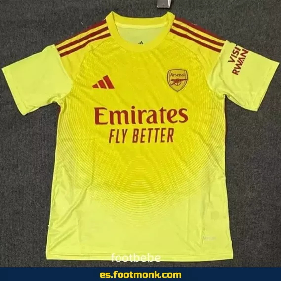 Camiseta Arsenal 2025-2026 Portero Amarilla – Edición Oficial