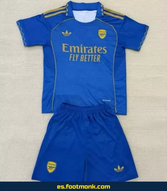 Camiseta Oficial Arsenal Niños 2025-2026 Azul Concepto – Edición Especial