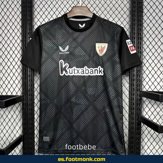 Camiseta de Portero Athletic Bilbao 2024-2025 Negra – Edición Oficial