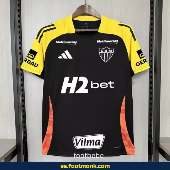 Camiseta de Entrenamiento Atlético Mineiro 2025-2026 Negra con Patrocinio – Edición Oficial