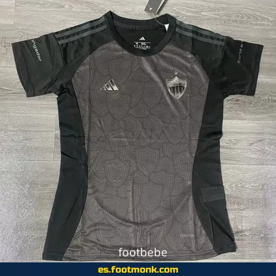 Camiseta Oficial Atlético Mineiro Mujer 2025-2026 Negra – Edición Especial