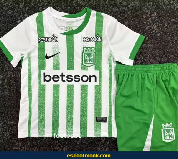 Camiseta Oficial Atlético Nacional Niños 2025-2026 - Domicilio - Edición Especial