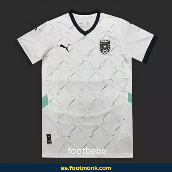 Camiseta de Austria Euro 2024 Exterior Blanca – Edición Oficial
