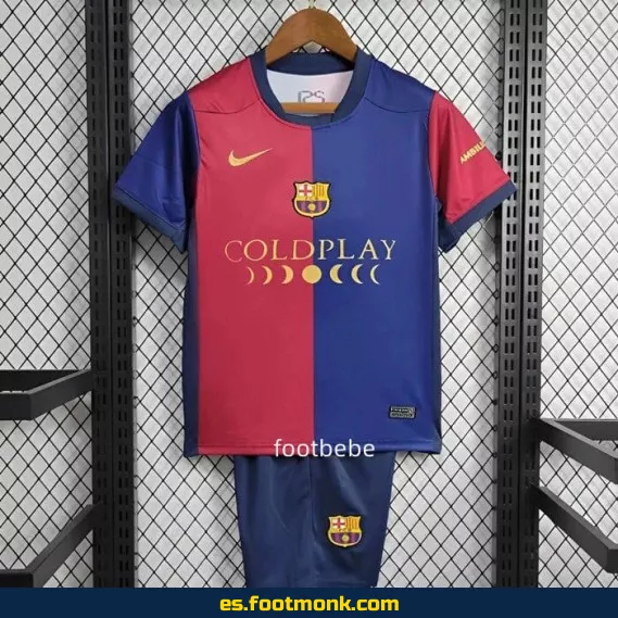 Camiseta FC Barcelona Niño Coldplay 2024-2025 Edición Especial – Domicilio – Oficial