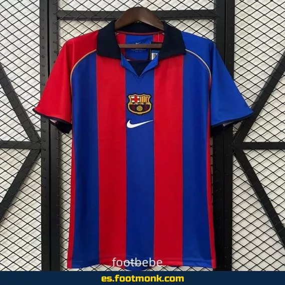 Camiseta FC Barcelona Vintage 2001-2002 Primera Equipación - Edición Retro Oficial