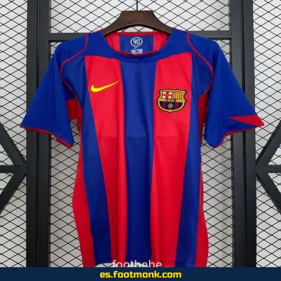Camiseta FC Barcelona Vintage 2004-2005 Local - Edición Retro - Réplica Oficial