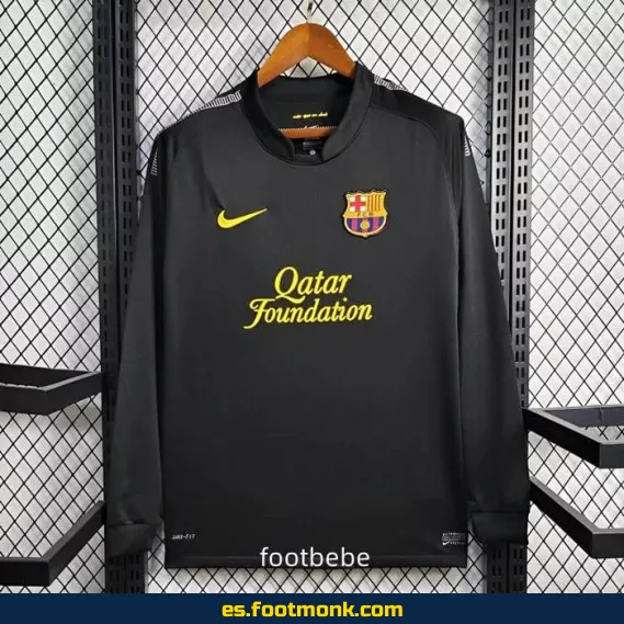 Camiseta Retro FC Barcelona 2011-2012 Segunda Equipación Manga Larga - Edición Vintage
