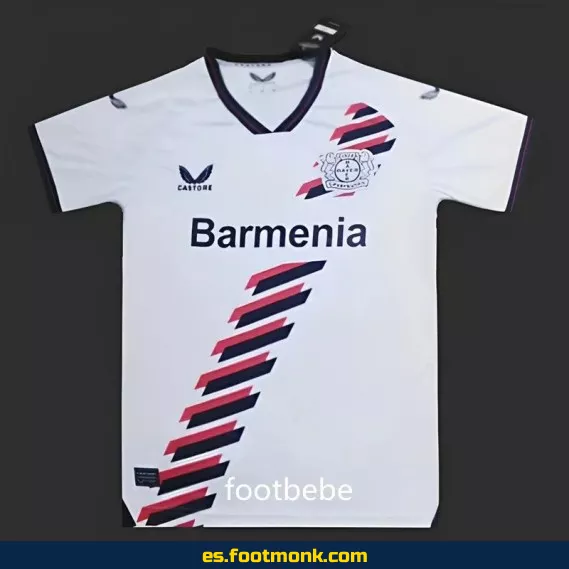 Camiseta Exterior Bayer 04 Leverkusen 2023-2024 Blanca – Oficial, Personalizada y de Alta Calidad