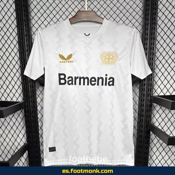 Camiseta Oficial Bayer 04 Leverkusen 2024-2025 Blanca – Edición Nueva Temporada