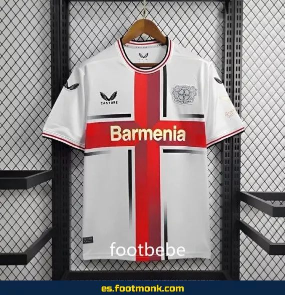 Camiseta Oficial Bayer 04 Leverkusen 2024-2025 Visitante Blanca – Edición Nueva Temporada