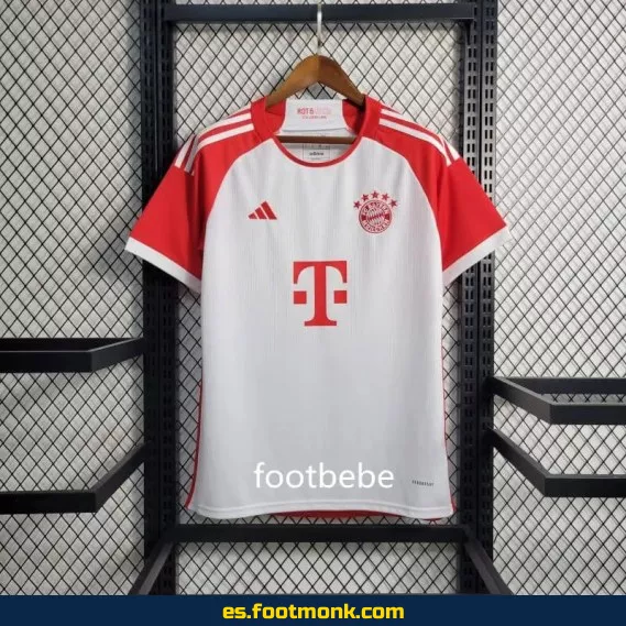 Camiseta Oficial Bayern Munich 2023-2024 Local Blanca - Edición Nueva Temporada