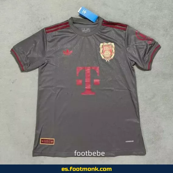 Camiseta Oficial Bayern Munich 2025 125 Aniversario Gris - Edición Especial