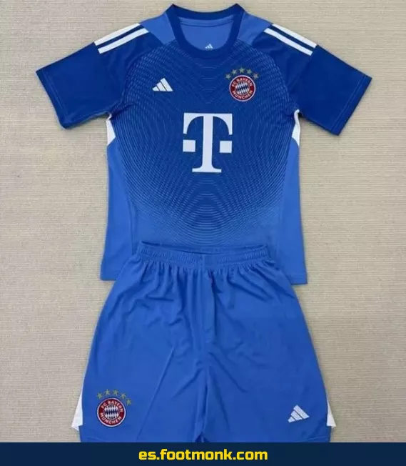Camiseta Bayern Munich Niños 2025-2026 Portero Azul – Edición Oficial