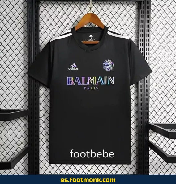 Camiseta oficial Bayern Munich x Balmain 2024 edición especial negra – Colección exclusiva