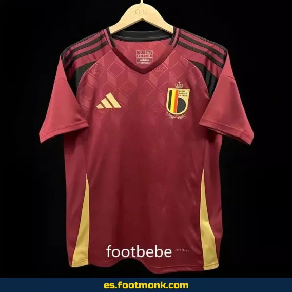 Camiseta Bélgica Euro 2024 Local Roja – Oficial