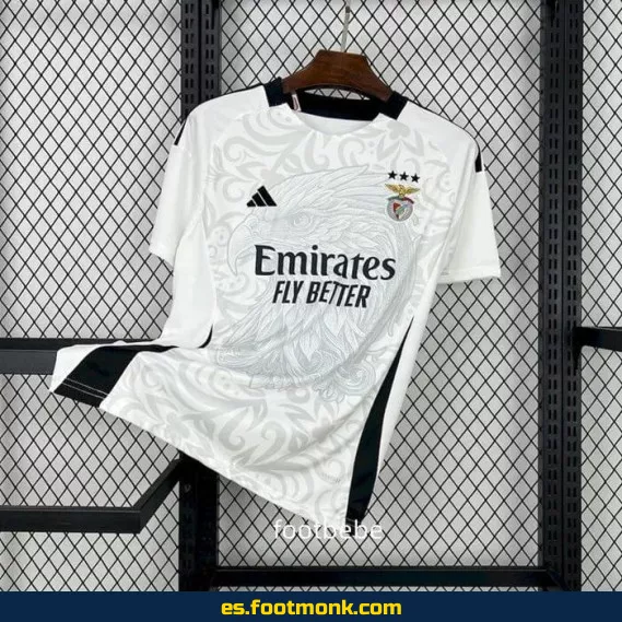 Camiseta Oficial del Benfica 2025 Blanca – Edición Nueva Temporada